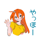 毎日使える★ポップな女の子（個別スタンプ：3）