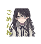 毎日返信★ボクっ娘リボン女子（個別スタンプ：21）