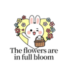 ウサギの日常スタンプ 04(EN)（個別スタンプ：11）