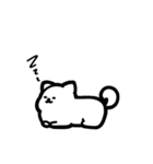 いつでも使える犬（白）（個別スタンプ：4）