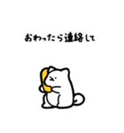 いつでも使える犬（白）（個別スタンプ：15）