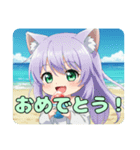 かき氷とみなみちゃんプレミアムセット（個別スタンプ：24）