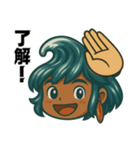 サーファー波空(サーフィン)..（個別スタンプ：16）