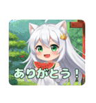 純白の妖精みなみちゃんスタンプ（個別スタンプ：8）