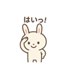 ふわもこウサギの毎日スタンプ（個別スタンプ：4）