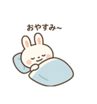 ふわもこウサギの毎日スタンプ（個別スタンプ：13）