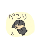黒いミニチュアダックスフンド（個別スタンプ：12）