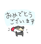 黒いミニチュアダックスフンド（個別スタンプ：21）