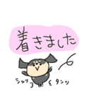 黒いミニチュアダックスフンド（個別スタンプ：25）