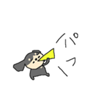 黒いミニチュアダックスフンド（個別スタンプ：26）
