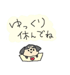 黒いミニチュアダックスフンド（個別スタンプ：32）