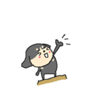 黒いミニチュアダックスフンド（個別スタンプ：39）