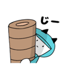 水色の帽子でお仕事（個別スタンプ：25）