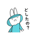 水色の帽子でお仕事（個別スタンプ：26）