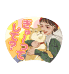 推しうちわになったぷらざガールズ（個別スタンプ：6）