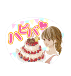 推しうちわになったぷらざガールズ（個別スタンプ：9）