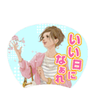 推しうちわになったぷらざガールズ（個別スタンプ：12）