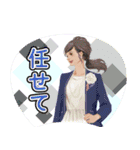推しうちわになったぷらざガールズ（個別スタンプ：17）
