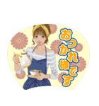 推しうちわになったぷらざガールズ（個別スタンプ：18）