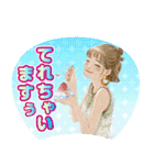 推しうちわになったぷらざガールズ（個別スタンプ：27）