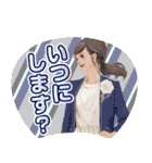 推しうちわになったぷらざガールズ（個別スタンプ：33）