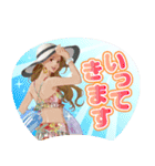 推しうちわになったぷらざガールズ（個別スタンプ：34）