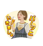 推しうちわになったぷらざガールズ（個別スタンプ：37）