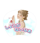 推しうちわになったぷらざガールズ（個別スタンプ：39）
