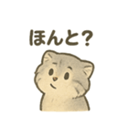 ふわふわマヌルの日常スタンプ（個別スタンプ：5）