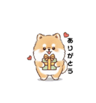 文字ありver. ポメラニアン（日常使い）（個別スタンプ：15）
