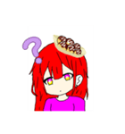 頭にたこ焼き乗ってる人（個別スタンプ：2）