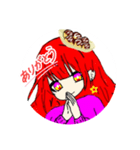 頭にたこ焼き乗ってる人（個別スタンプ：8）