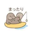 可愛い動物達のマリンスポーツ＆海を満喫（個別スタンプ：8）