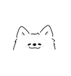 サモエドさんの顔（個別スタンプ：1）
