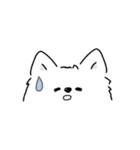 サモエドさんの顔（個別スタンプ：3）