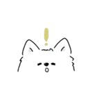 サモエドさんの顔（個別スタンプ：4）
