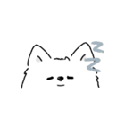 サモエドさんの顔（個別スタンプ：10）