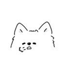 サモエドさんの顔（個別スタンプ：13）