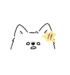 サモエドさんの顔（個別スタンプ：14）