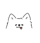 サモエドさんの顔（個別スタンプ：15）