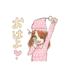 ヘタカワ！？ 水玉だいすき 水瑞たま子ちゃん（個別スタンプ：1）