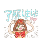 ヘタカワ！？ 水玉だいすき 水瑞たま子ちゃん（個別スタンプ：8）