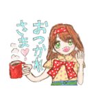 ヘタカワ！？ 水玉だいすき 水瑞たま子ちゃん（個別スタンプ：11）