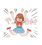ヘタカワ！？ 水玉だいすき 水瑞たま子ちゃん（個別スタンプ：12）