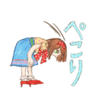 ヘタカワ！？ 水玉だいすき 水瑞たま子ちゃん（個別スタンプ：14）