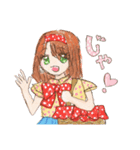 ヘタカワ！？ 水玉だいすき 水瑞たま子ちゃん（個別スタンプ：15）