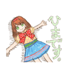 ヘタカワ！？ 水玉だいすき 水瑞たま子ちゃん（個別スタンプ：17）