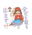 ヘタカワ！？ 水玉だいすき 水瑞たま子ちゃん（個別スタンプ：25）