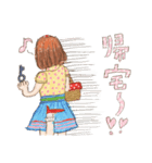 ヘタカワ！？ 水玉だいすき 水瑞たま子ちゃん（個別スタンプ：27）