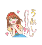 ヘタカワ！？ 水玉だいすき 水瑞たま子ちゃん（個別スタンプ：31）